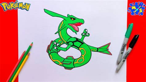 how to draw rayquaza easy|How To Draw Rayquaza .